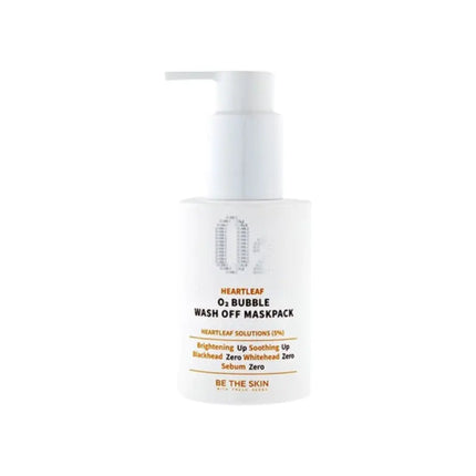 Be The Skin Heartleaf O2 Bubble Wash Off Maskpack