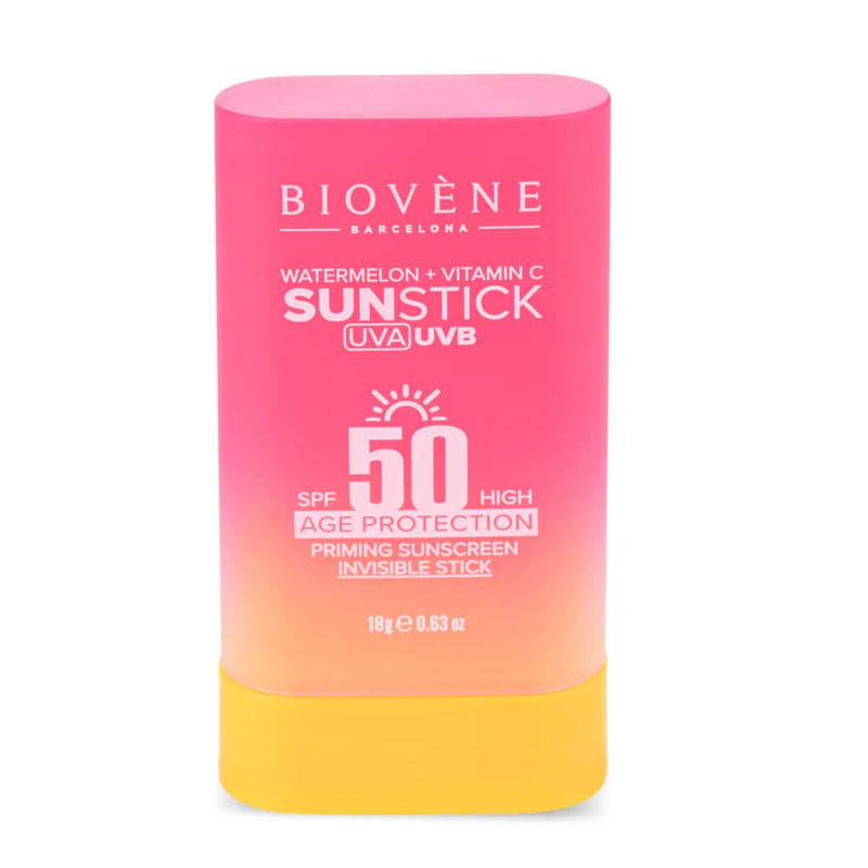 Biovene Invisible Age Protection Spf50 Priming Sunscreen Stick Watermelon Glow & Vitamin C