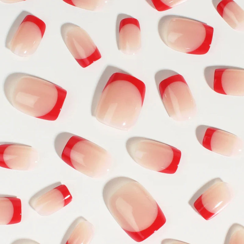 Bonmuz Press-On Nails Cherry Line