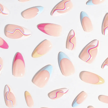 Bonmuz Press-On Nails Flamingo Dash