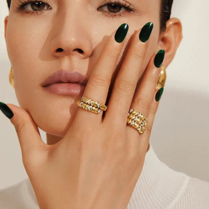 Bonmuz Press-On Nails Forest Lush