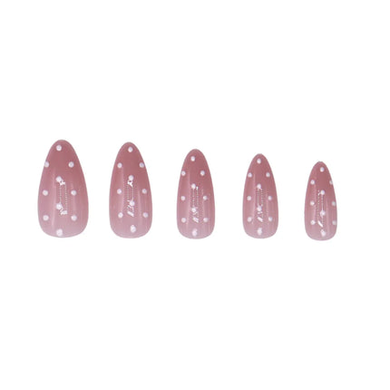 Boozyshop 24 pcs Press On Nails Polka Dots