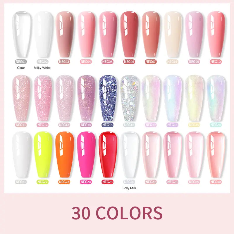 Born Pretty Pure Color & Glitter Non Stick Hand Extension Gel NEG28