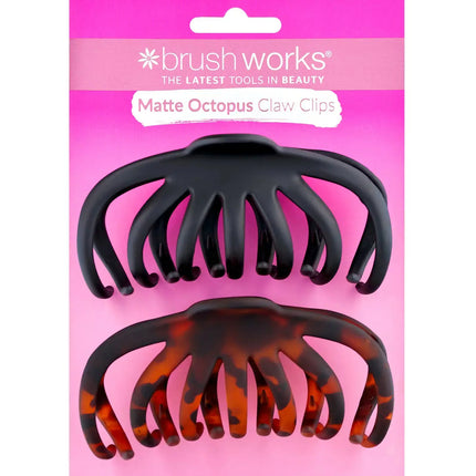 Brushworks Matte Octopus Claw Clips Set