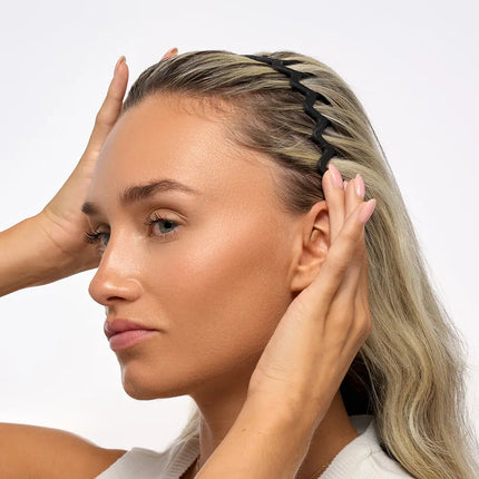 Brushworks Neutral Zig Zag Headbands Set Matte