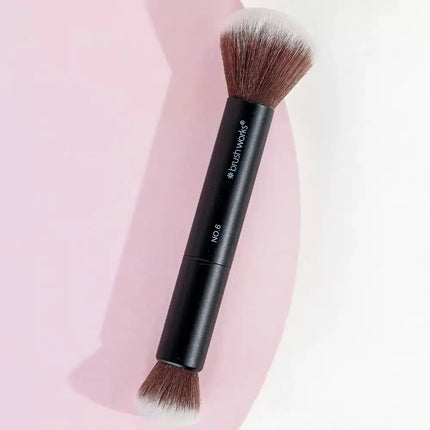 Brushworks No. 6 Double Ended Powder and Buff Brush