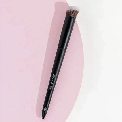 Brushworks No. 8 Precise Angled Concealer Buffing Brush