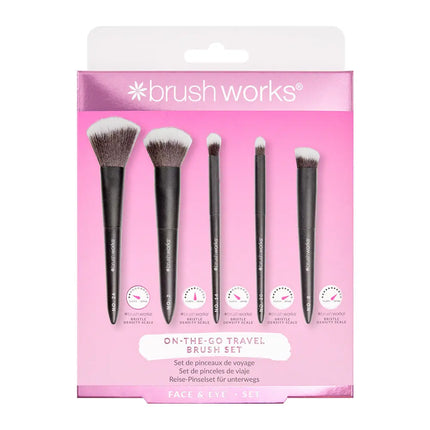 Brushworks On-The-Go Travel Makeup Brush Set