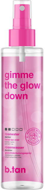 B.tan Gimme The Glow Down Facial Tan Mist