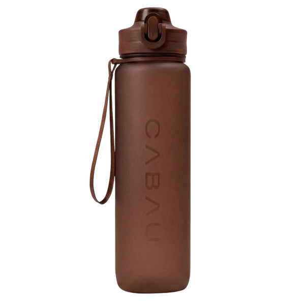 Cabau Lifestyle Bloom Water Bottle Chocolate Brown