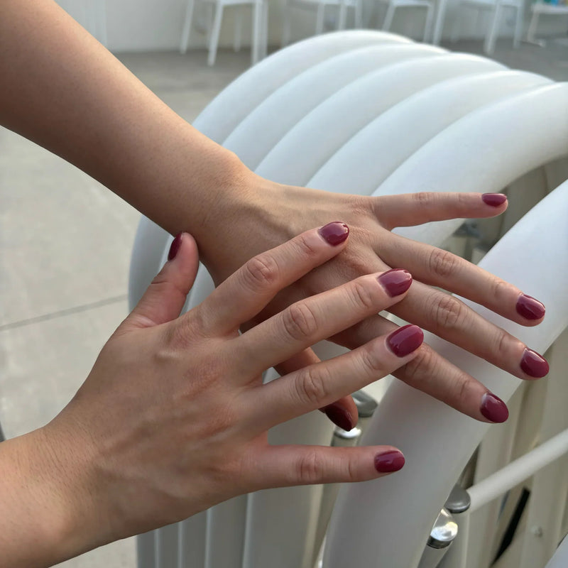 Nailo gellak stickers Cherry Burgundy, diep kersenrood