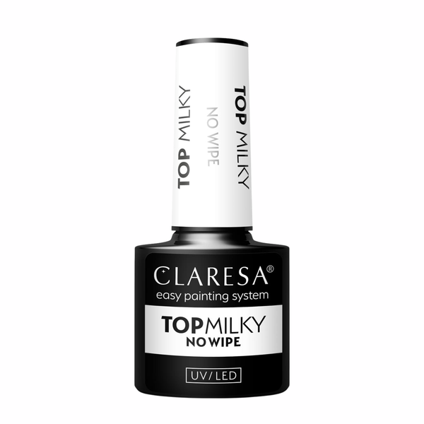 Claresa UV/LED Top Coat Milky No Wipe