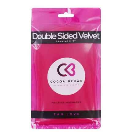 Cocoa Brown Velvet Self Tan Mitt Double Sided