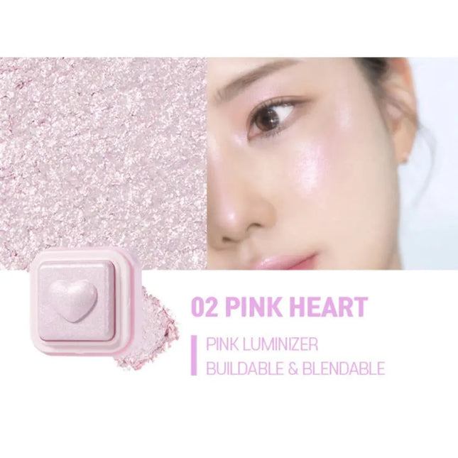 Colorgram Milk Bling Heartlighter 02 Pink Heart