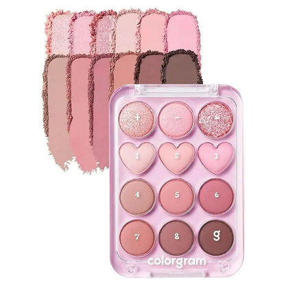 Colorgram Pin Point Eyeshadow Palette 02 Pink+Mauve
