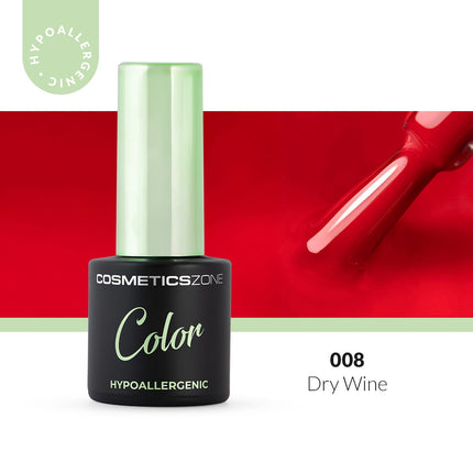 Cosmetics Zone Hypoallergenic Hybrid UV/LED Gel Polish Dry Wine 008