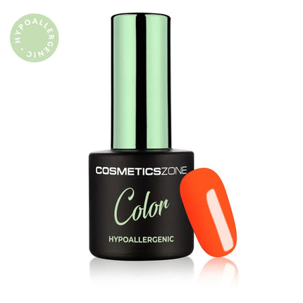 Cosmetics Zone Hypoallergenic Hybrid UV/LED Gel Polish Neon Electric Orange N18