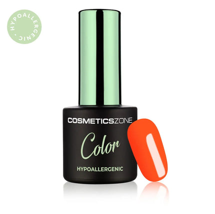 Cosmetics Zone Hypoallergenic Hybrid UV/LED Gel Polish Neon Electric Orange N18