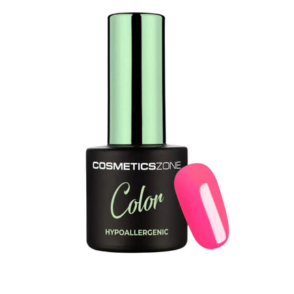 Cosmetics Zone Hypoallergenic Hybrid UV/LED Gel Polish Neon Light Pink N2