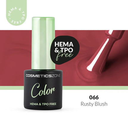 Cosmetics Zone Hypoallergenic Hybrid UV/LED Gel Polish Rusty Blush 066