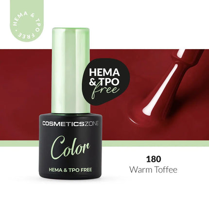 Cosmetics Zone Hypoallergenic Hybrid UV/LED Gel Polish Warm Toffee 180