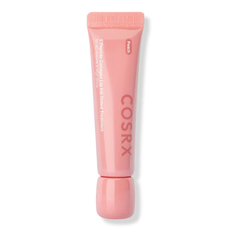 COSRX 5 Peptide Collagen Lip Fill Tinted Treatment 03 Peach, getinte lippenbalsem met collageen en peptiden