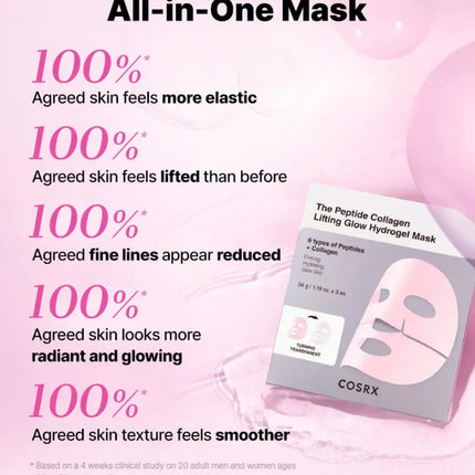 COSRX Peptide Collagen Glow Hydrogel Mask