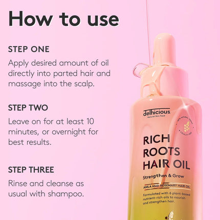 Delhicious Rich Roots Hair & Scalp Oil Amla & Rosemary 50 ml