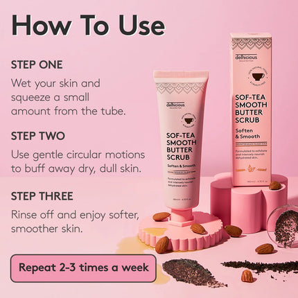 Delhicious Sof-Tea Smooth Butter Scrub