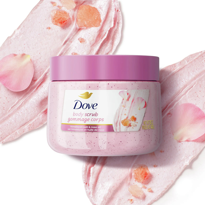 Dove Himalayan Salt & Rose Oil Exfoliating Body Scrub