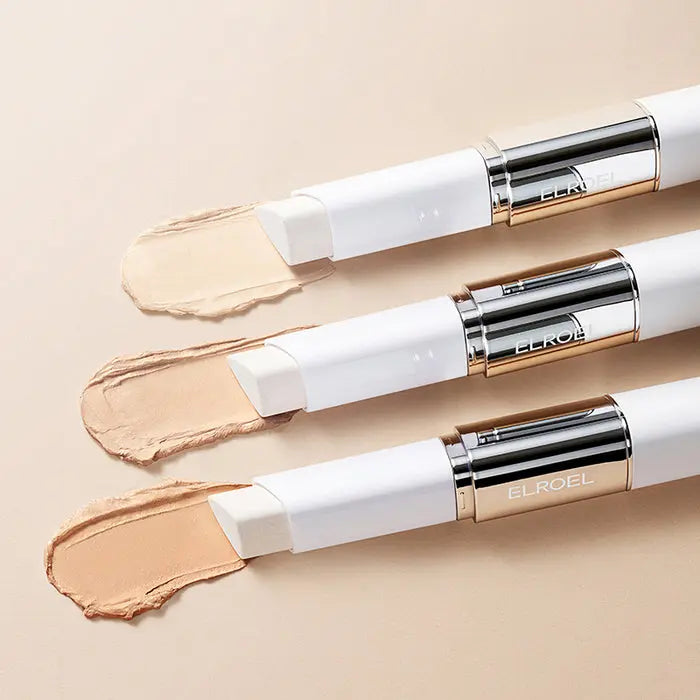 Elroel Blanc Cover Cream Stick Natural, foundation stick met ingebouwde borstel, foto 2 van 4