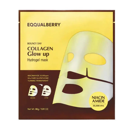 Eqqualberry Collagen Glow Up Hydrogel Mask