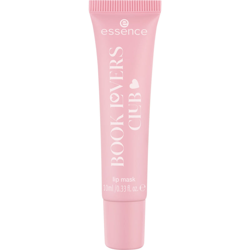 Essence Book Lovers Club Lip Mask 01 Chapter: First Kiss, een lipmasker met aardbeiengeur en glanzende finish