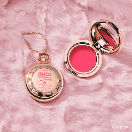 Essence Disney Alice In Wonderland Key Chain Sheer Lip Balm 01 Late But Cute