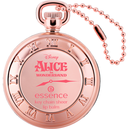 Essence Disney Alice In Wonderland Key Chain Sheer Lip Balm 01 Late But Cute