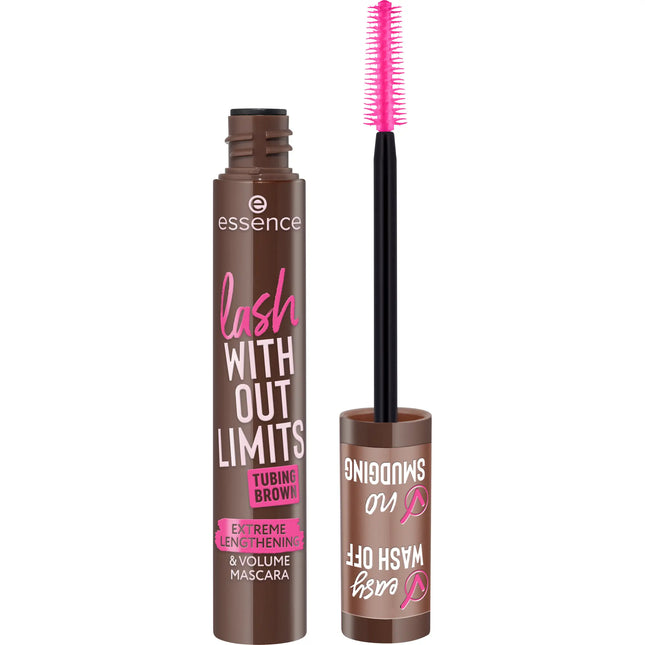 Essence Lash Without Limits Tubing Brown Extreme Lengthening & Volume Mascara 05 Brown Tubing