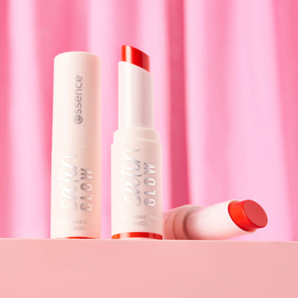 Essence Satin Glow Luminous Shine Lipstick 07 Coral It A Day