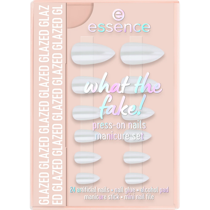 Essence What The Fake! Press-on Nails Manicure Set 01 Glazed