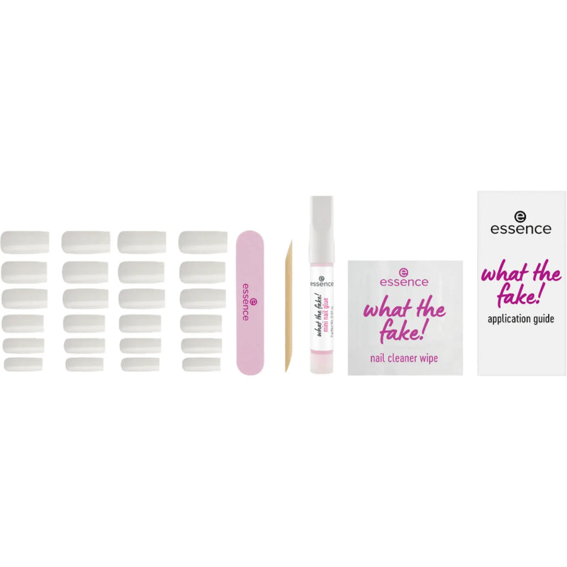 Essence What The Fake! Press-on Nails Manicure Set 04 Bare White
