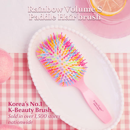 Eyecandy Rainbow Volume S Paddle Brush Melon Green
