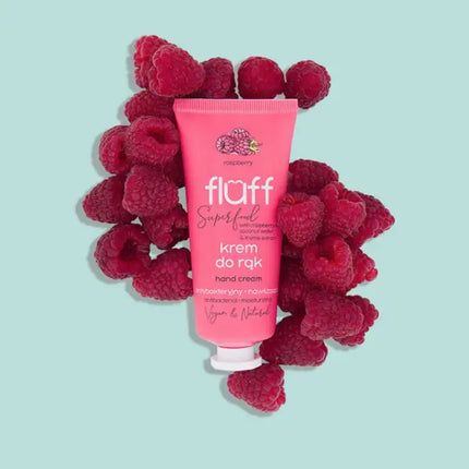 Fluff Hand Cream Antibacterial & Moisturizing Raspberry
