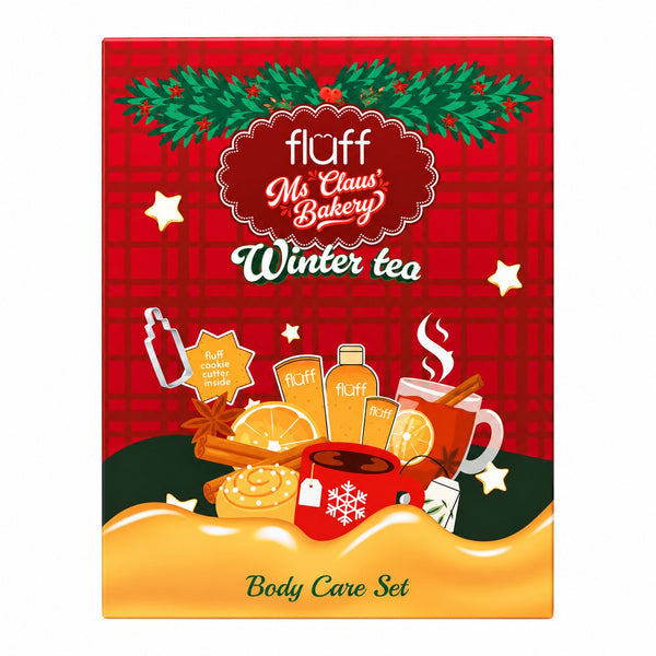 Fluff Ms Claus Bakery Winter Tea body care set, limited edition verzorgingsset