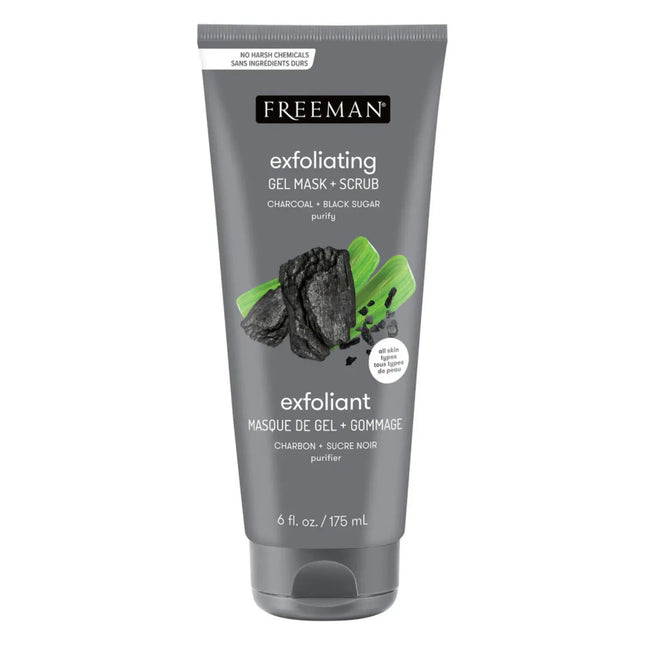 Freeman Gel Mask Scrub Charcoal And Black Sugar Purify