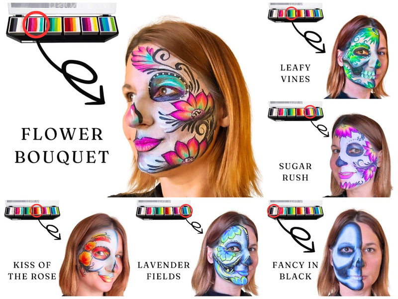 Fusion Body Art Face Painting Palette Sugar Skull