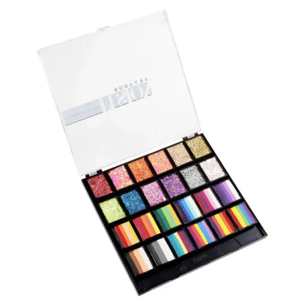 Fusion Body Art One Stroke & Glitter Cream Rainbow Party Palette