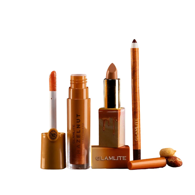 Glamlite Coffee Lip Kit Hazelnut Macchiato