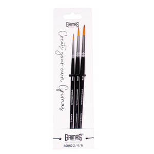 Face Paint Brush Set Round 2/4/6