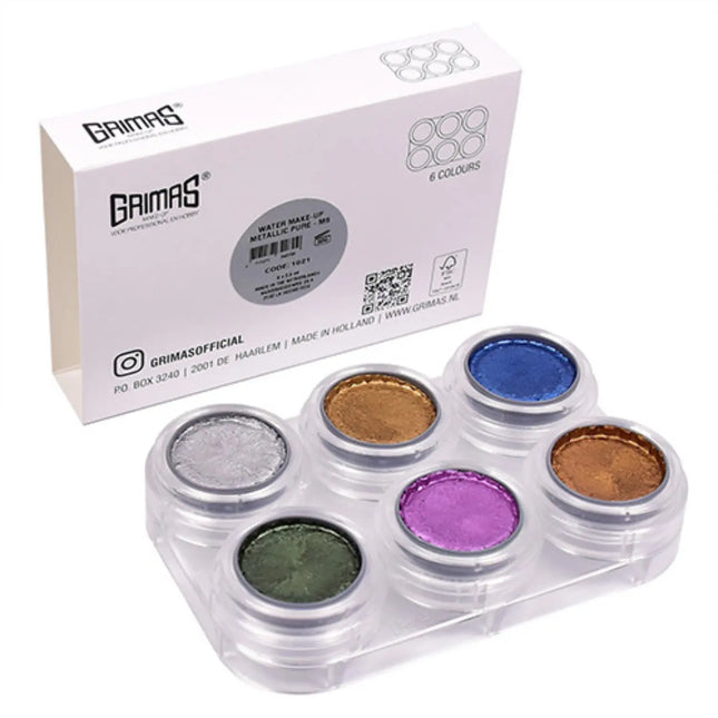 Grimas Water Make-up Metallic Palette M6
