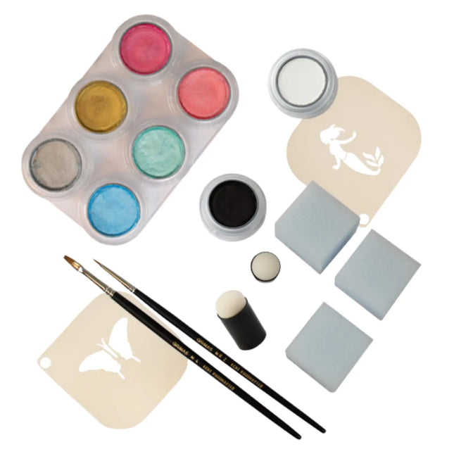 Grimas Water Make-up Pearl 6 Palette Set