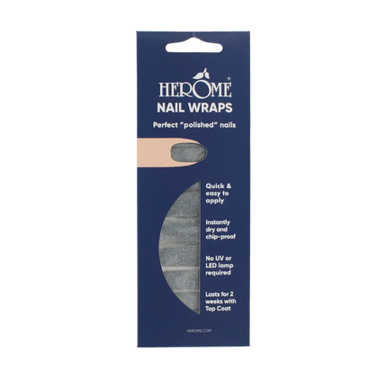 Herôme Nail Wraps Silver Glitter